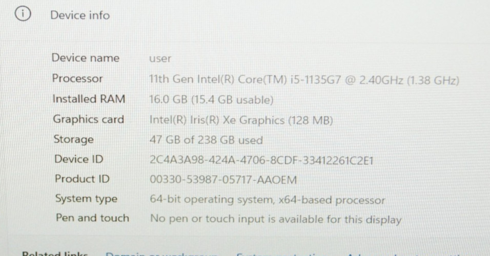 Dell Latitude 5420 14″ FHD Laptop i5-1135G7 16GB 256GB SSD Win 11 Pro Backlit