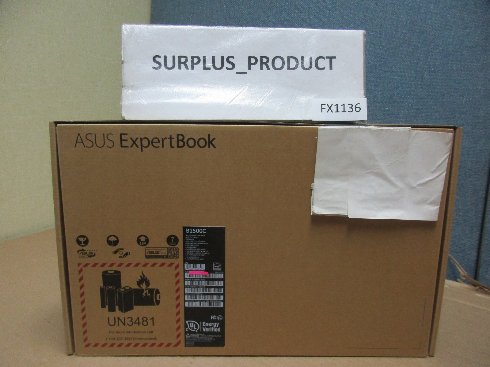 ASUS B1500CEA Expertbook LapT,15.6″ S,ICi5,16GB M,256GB SSD,Wi-Fi6,W10-NEW INBOX