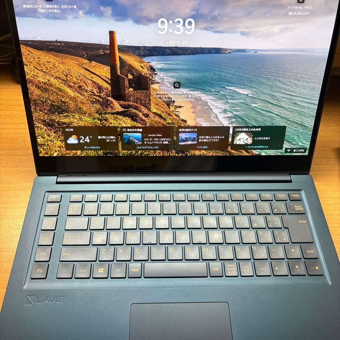 NEC LAVIE VEGA LV750/RA i7-9750H Intel UHD SSD 238GB 8GB 15.6″ 4K OLED Win 11