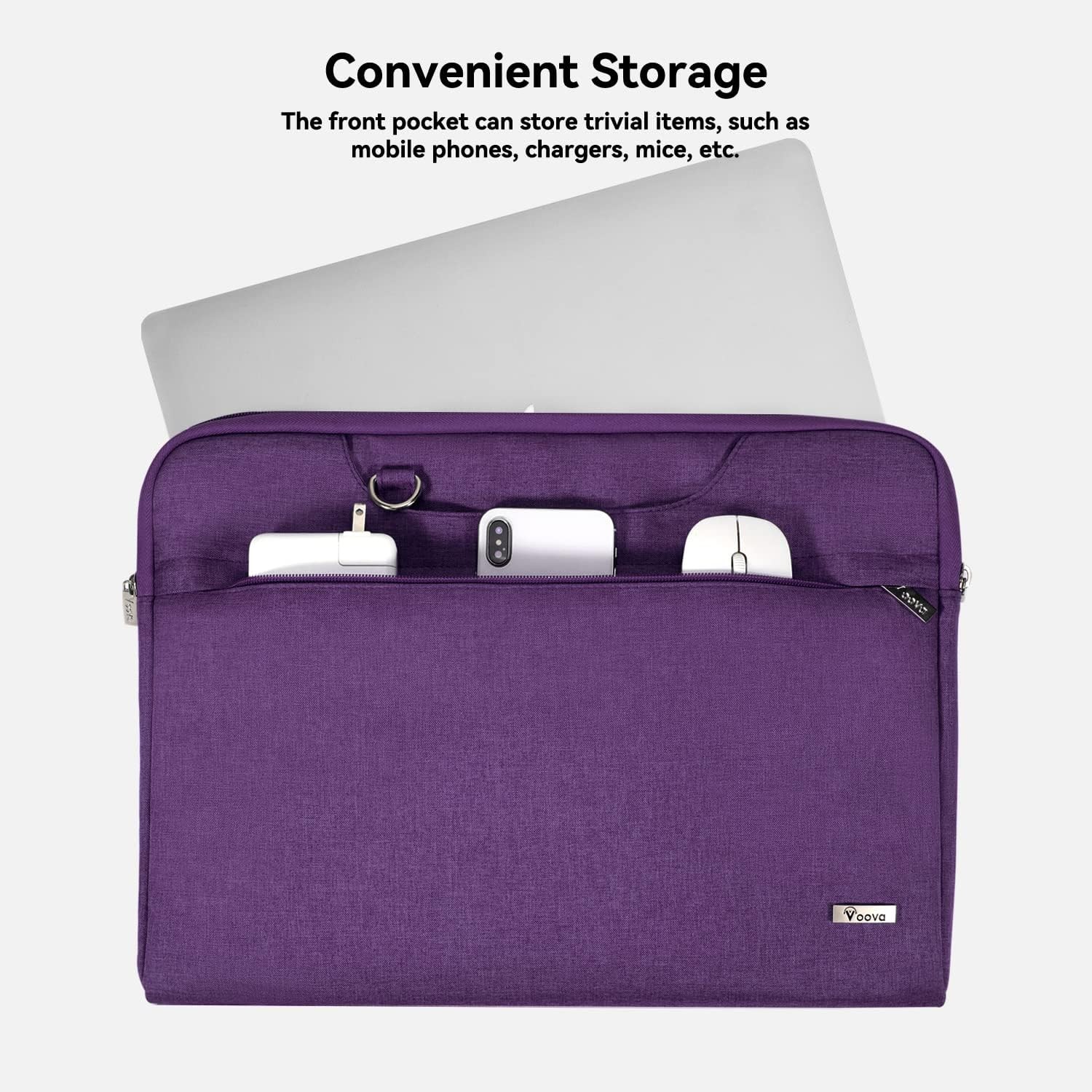 Slim Purple Laptop Sleeve Bag for 17 17.3 Inch Razer Blade Pro 17, Dell, Lenovo,