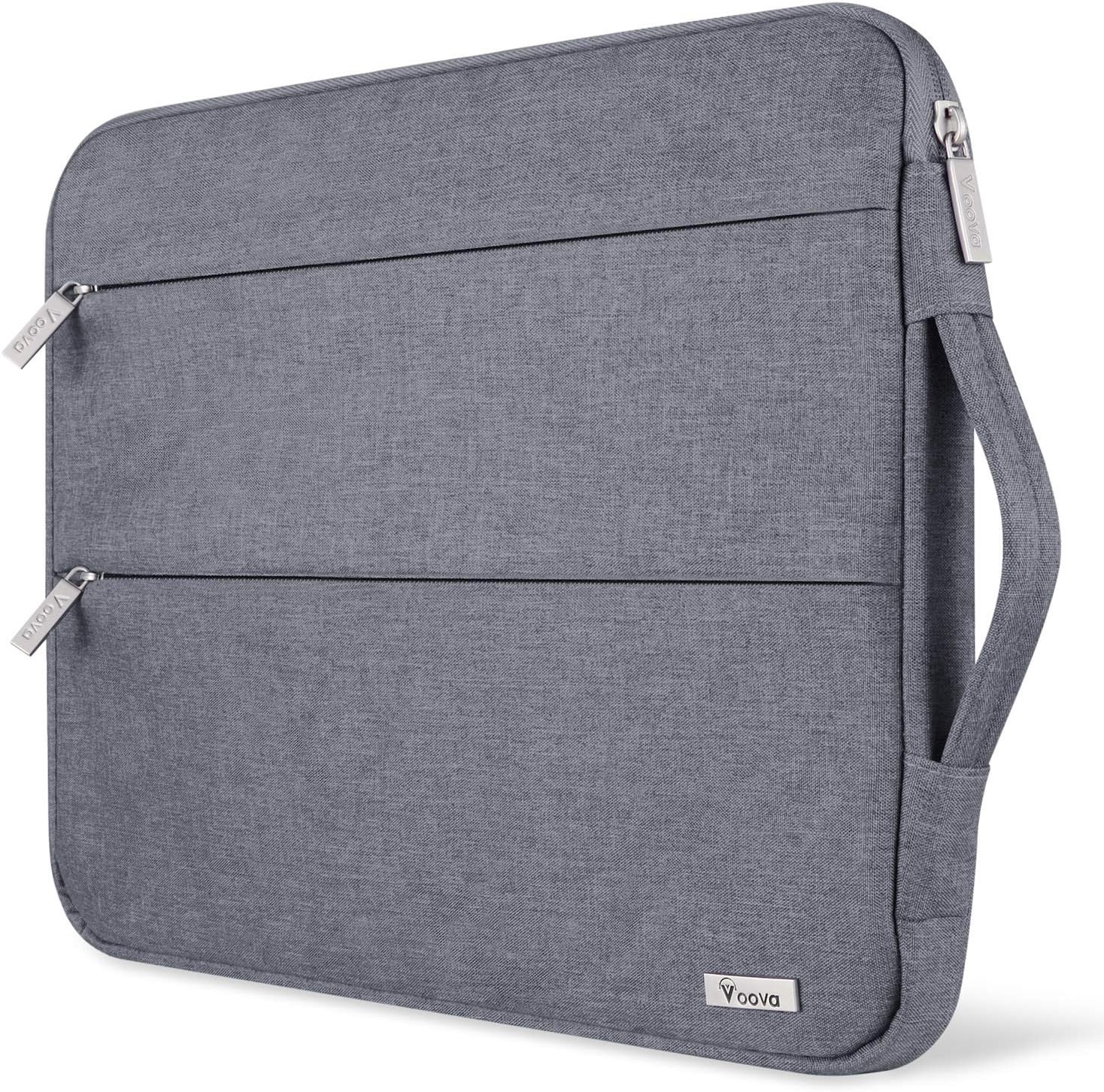 Grey Laptop Sleeve Case for 15.6-16 Inch MacBook Pro 16 M1/M2/M3/M4 Max, Slim De