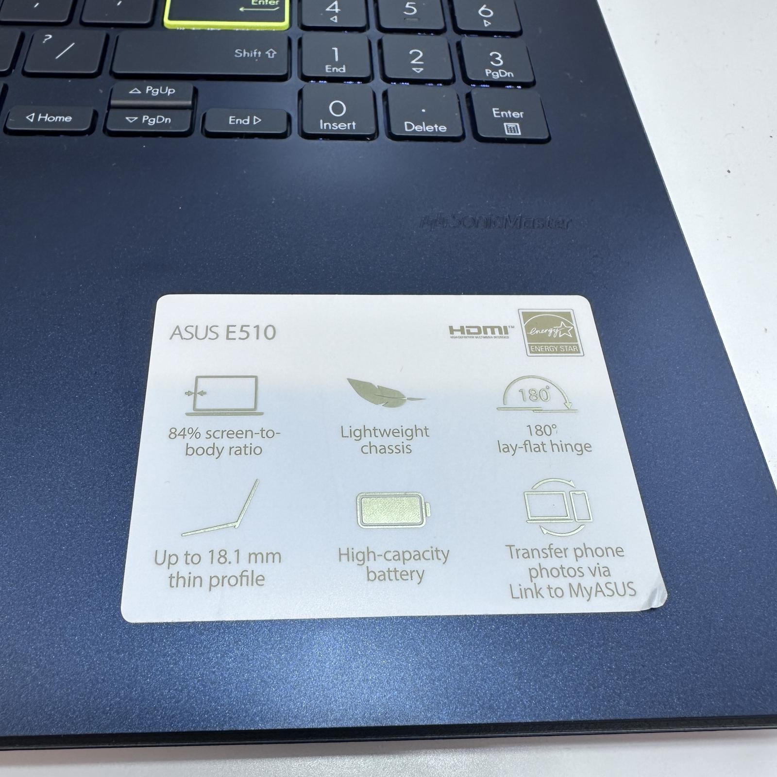 ASUS VivoBook L510MA Laptop, 15.6″ FHD, Pentium N5030, 4GB RAM, 128GB eMMC