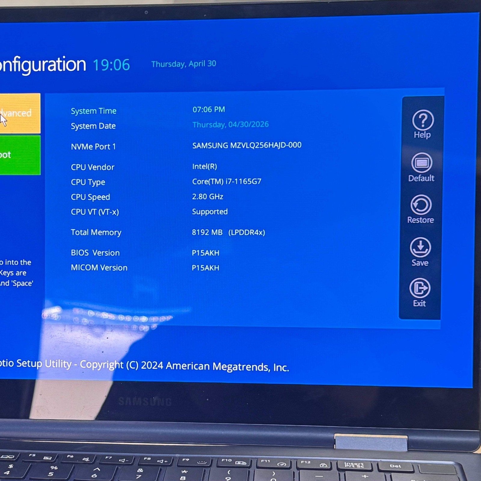 Samsung Galaxy Book Pro 360 13 inch i7 8GB 256GB Laptop Blue READ