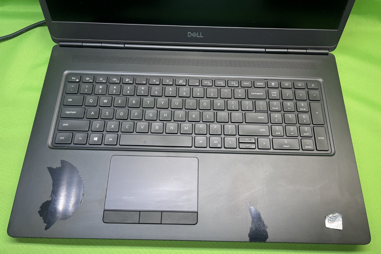 Dell Precision 7750 Intel Core i7-10750H 2.60Ghz/16GB RAM /500GB SSD/Bad Battery