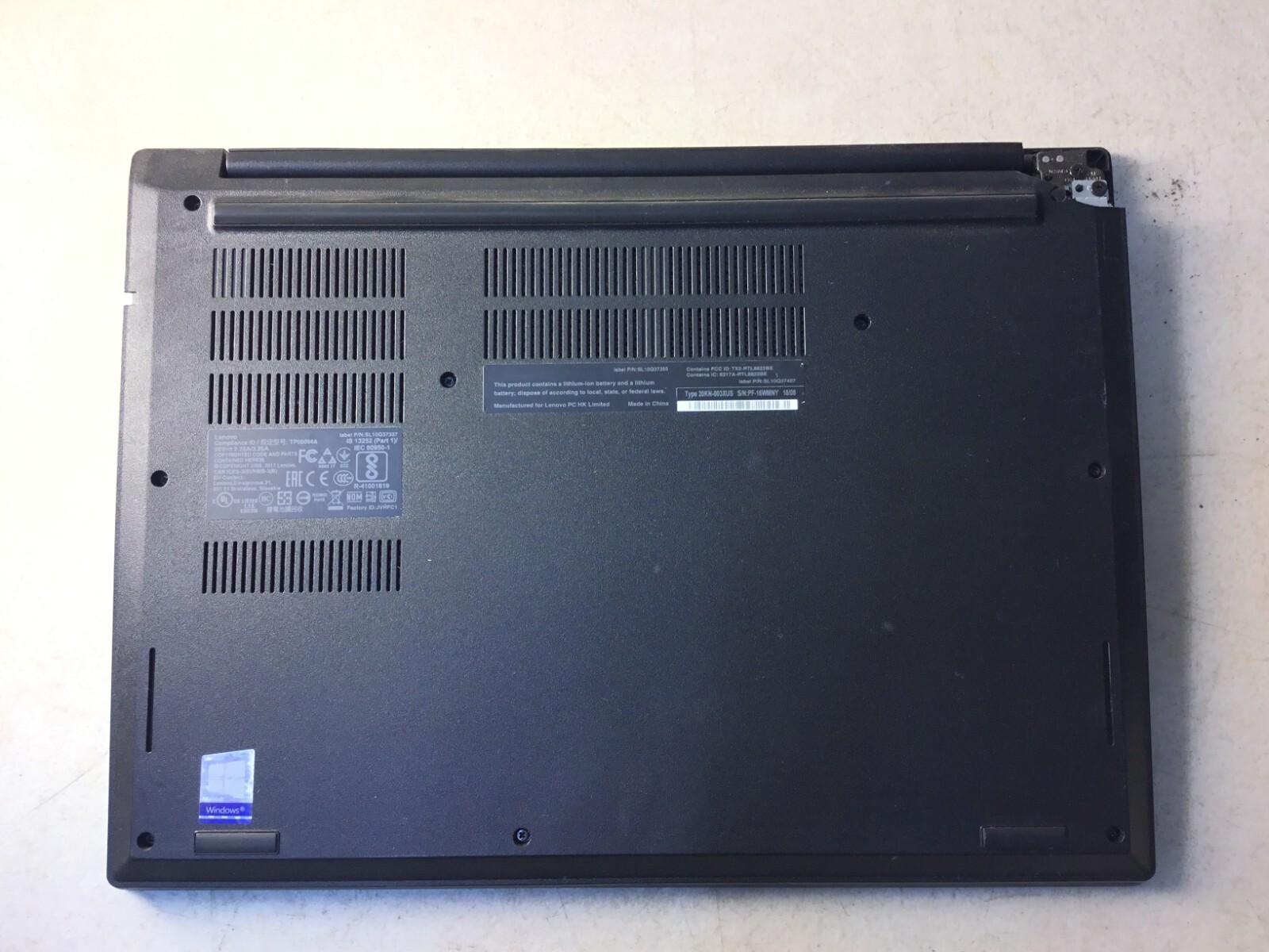 Lenovo ThinkPad E480, i5-8250 1.60Ghz, 4GB RAM, NO HDD