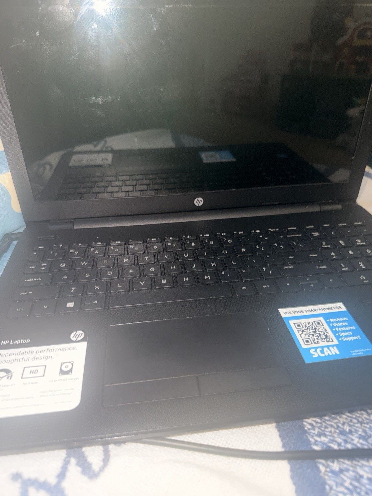 HP Laptop 15-bs2xx Intel Celeron N 1.1GHz 15-inch Laptop with 4GB RAM and No HDD