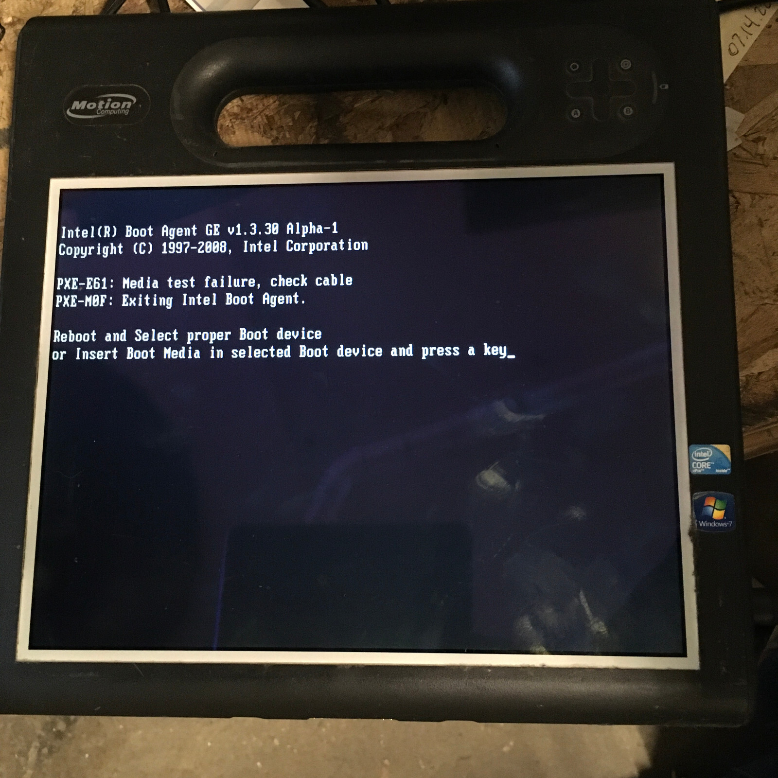 Motion Computing MC-f5 CFT-003 10.2″ Intel Core i5 3rd Gen BOOTS, READ DESC. -EQ