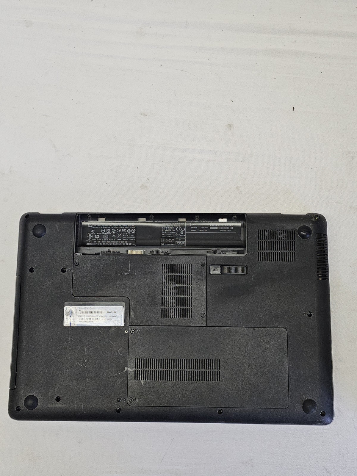 HP G62t-350 Laptop – Intel Pentium – 4GB RAM – 320GB HDD – NO BATT – Read Desc.