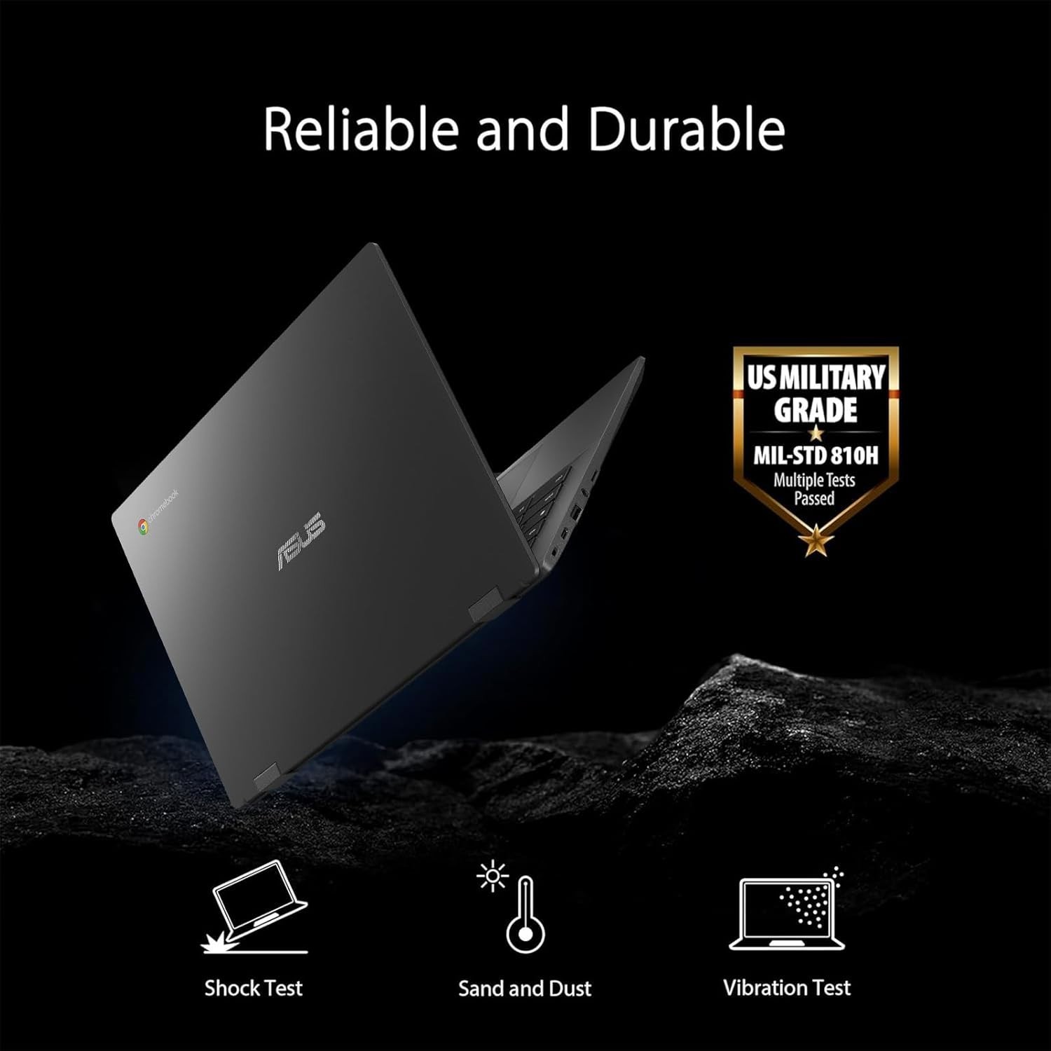 ASUS Chromebook , 14″ Full HD Laptop, MediaTek Kompanio 520, 4GB RAM, 64GB eMMC