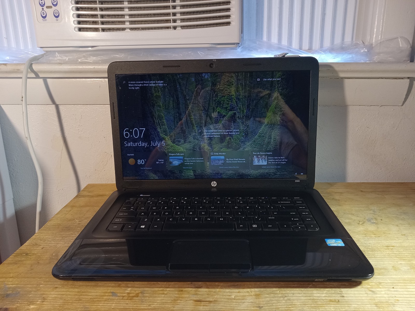 HP 2000 Notebook Laptop, i7 3740QM 2.7 GHz, 8GB RAM, Win10 Pro, 256 GB SSD
