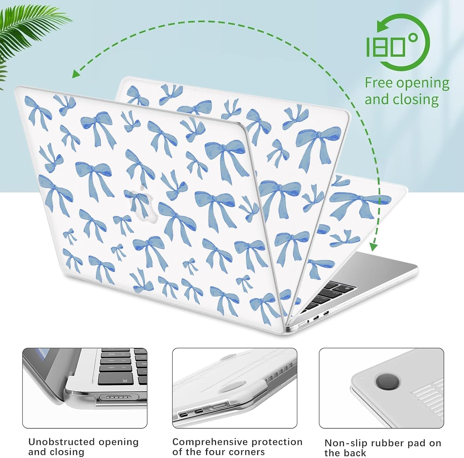 Plastic Hard Shell Case for MacBook Air 15 Inch Case 2024 2023 Release M3 A3114