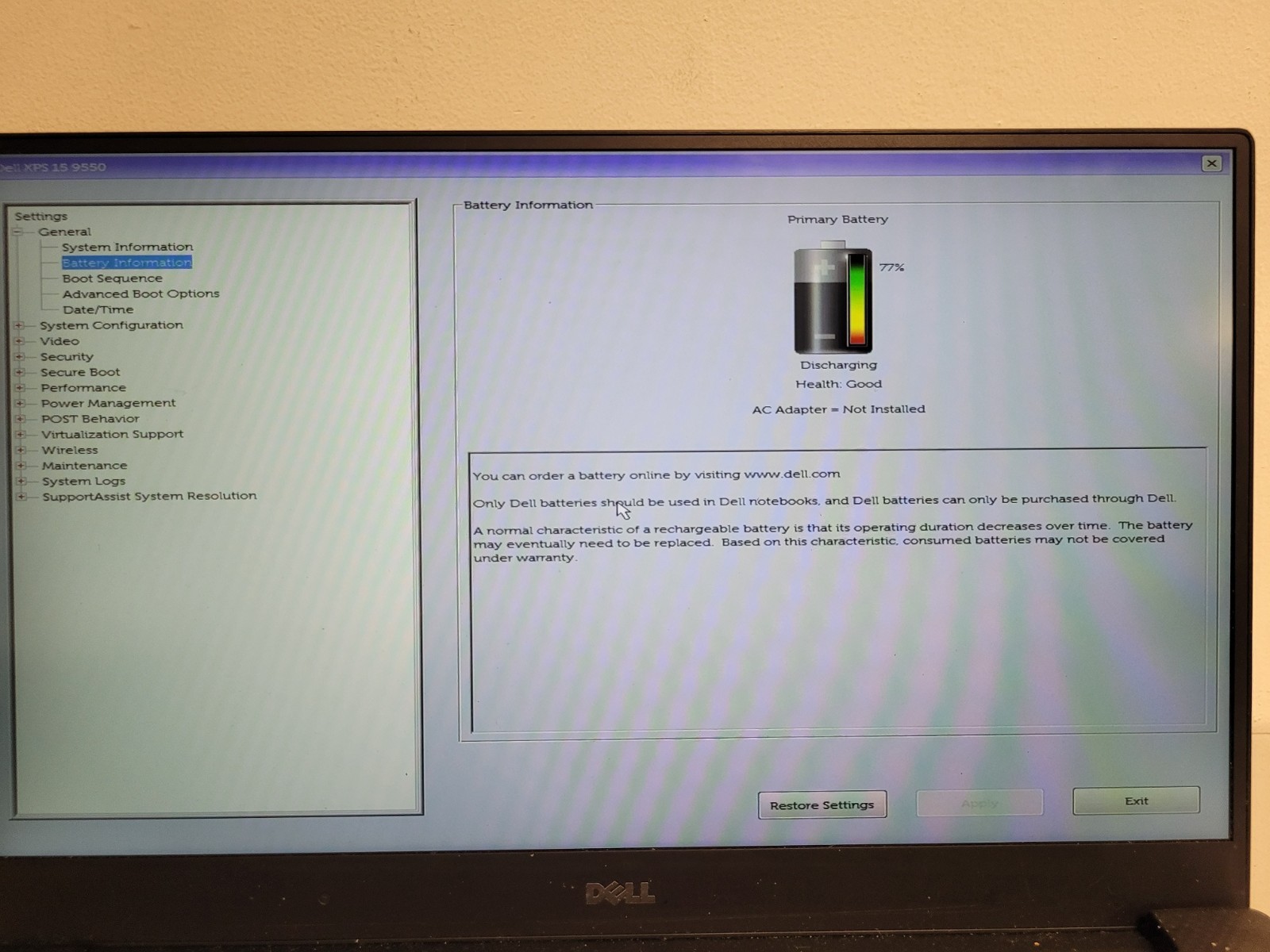 Dell xps 15 9550 15.6″ i7-6700HQ 2.6ghz 8gb ram no ssd parts read FLHFHC2