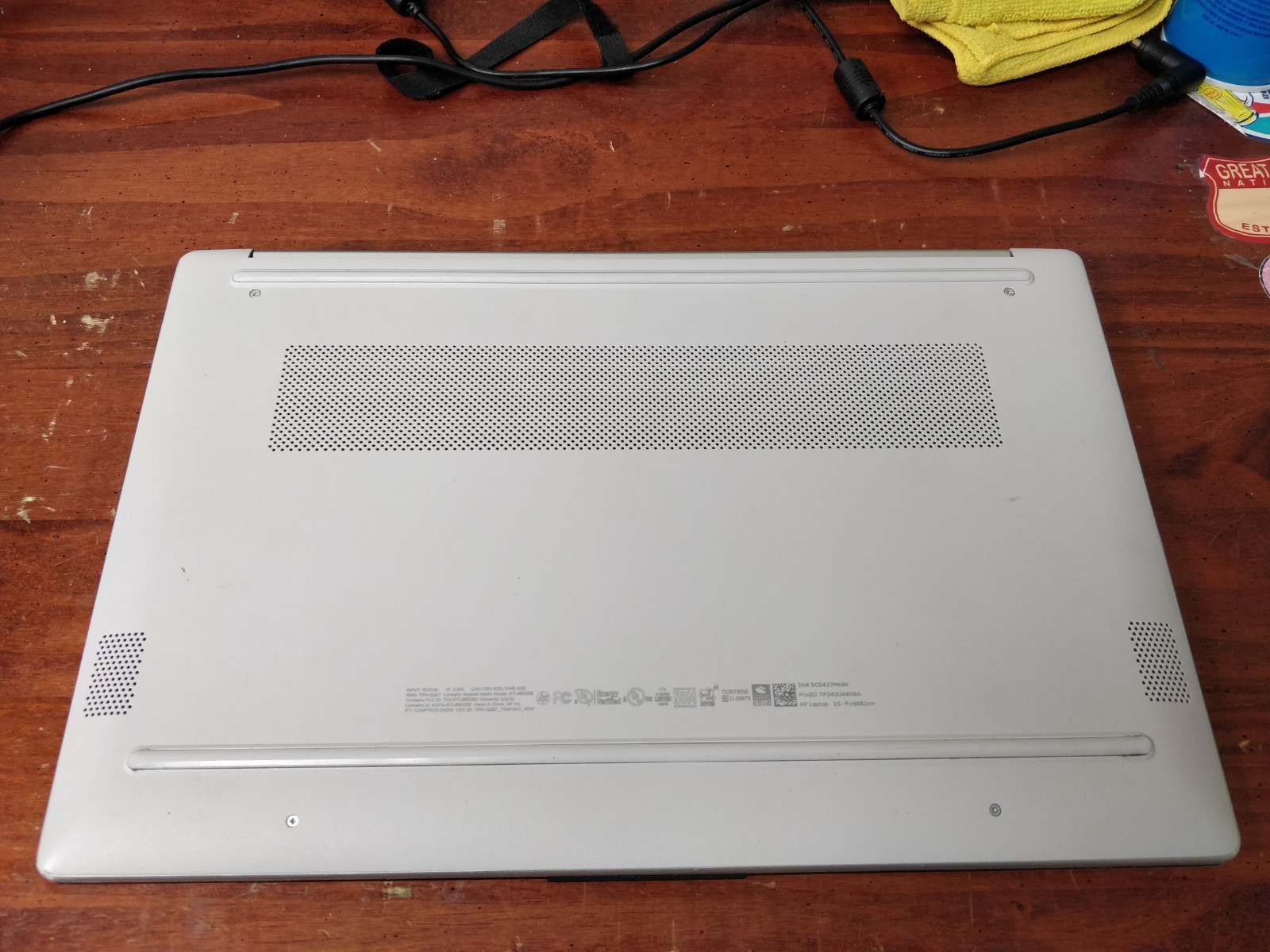 HP 15-FC0081NR AMD RYZEN 3 7320U@2.40GHz 8GB RAM NO DRIVES PARTS 8736