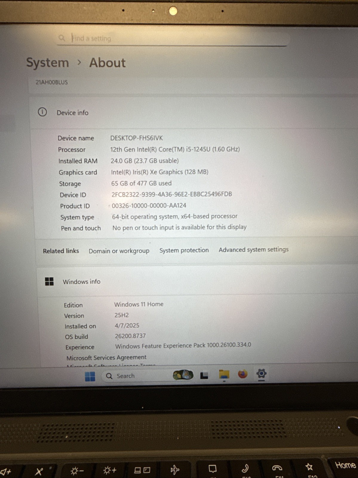 Lenovo – Thinkpad T14 Gen 3 – i5-1245U – 24GB RAM – 512GB SSD