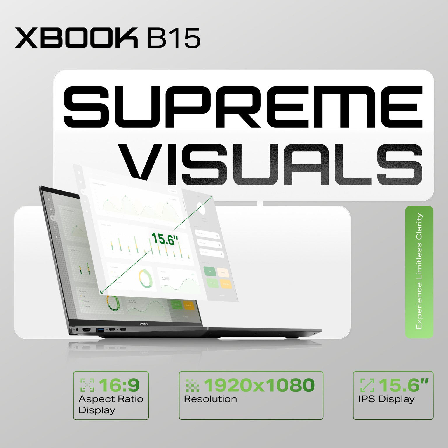 Infinix B15 Series AMD Ryzen 5 Hexa Core 5500U – 16 GB/512 GB SSD/Windows 11