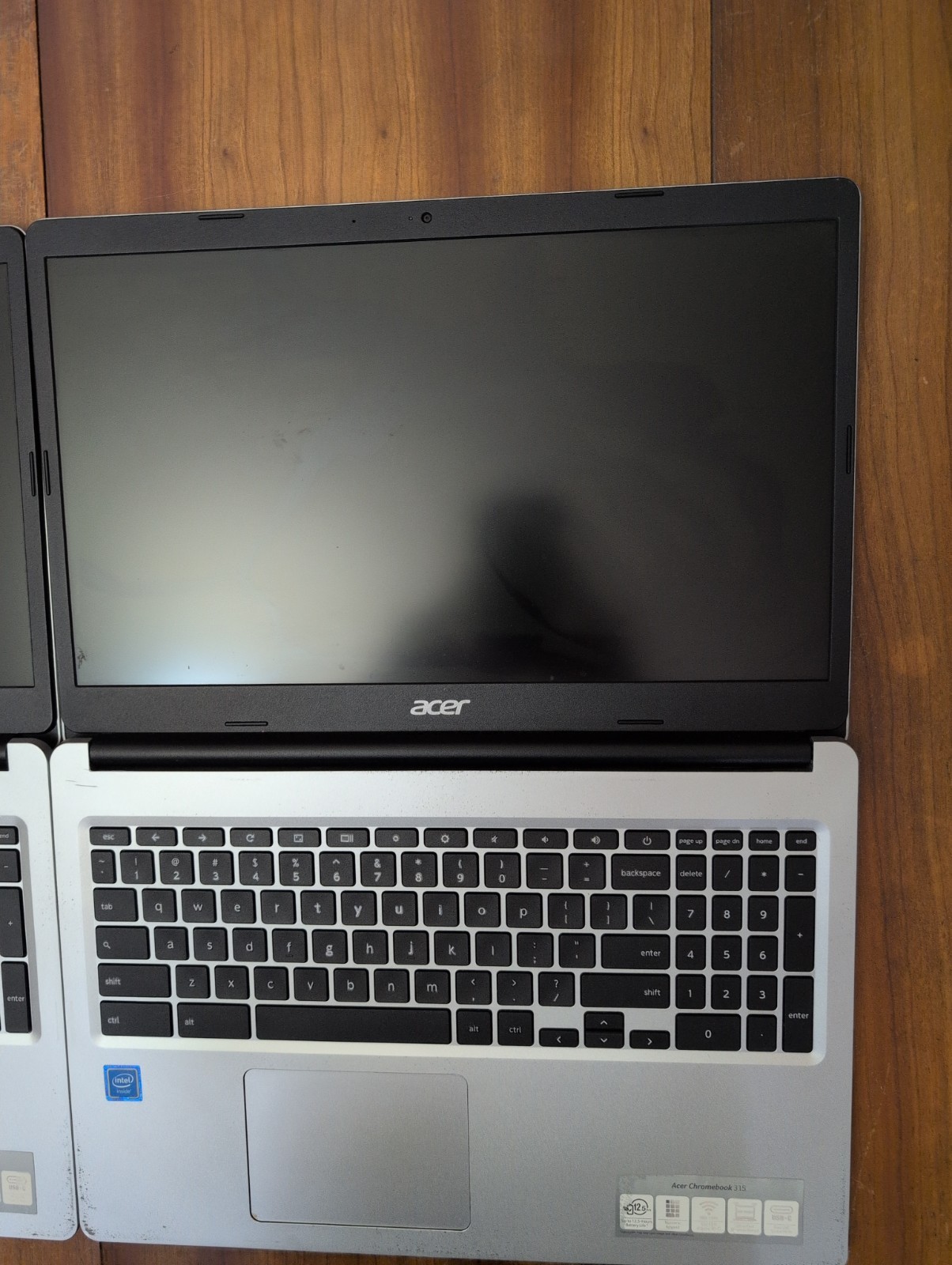 Lot Of 2 x Acer Chromebook CB315-3H- Series Model N19Q3 Broken Screens