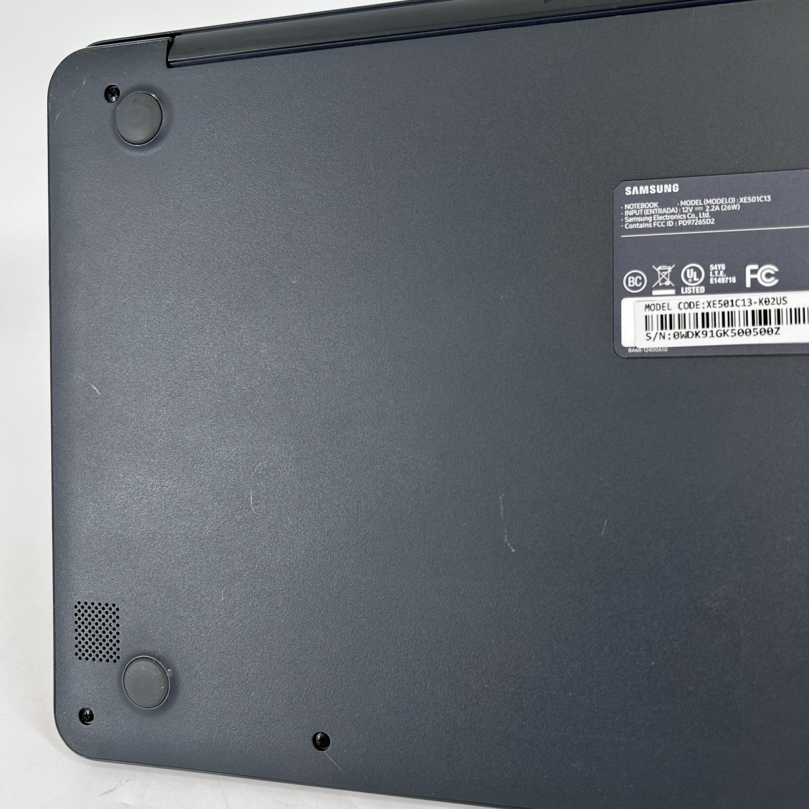 Samsung Chromebook 3 XE500C13 11.6 HD 1.6 GHz Celeron 4GB 16GB eMMC No Battery
