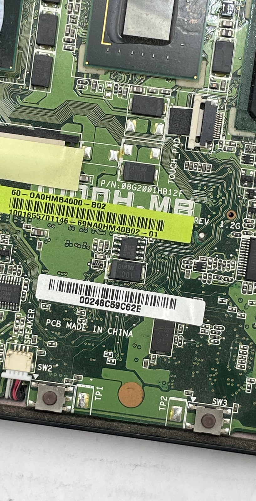 Asus Eee PC 1000HA Netbook Black For Parts or Repair Disassembled