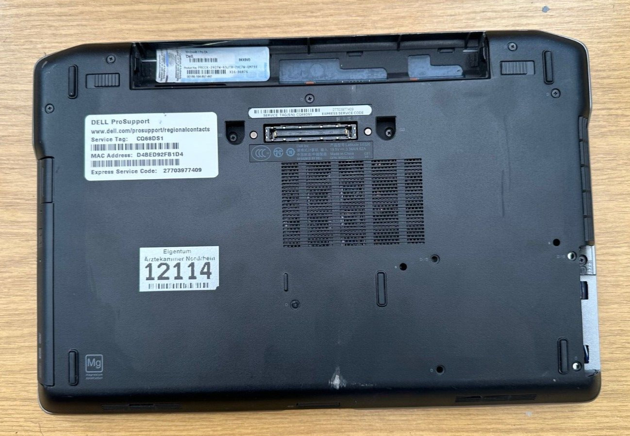 DELL NOTEBOOK NETBOOK LATITUDE E6320 13.3 Intel i7 2.80GHz 4GB RAM No HDD