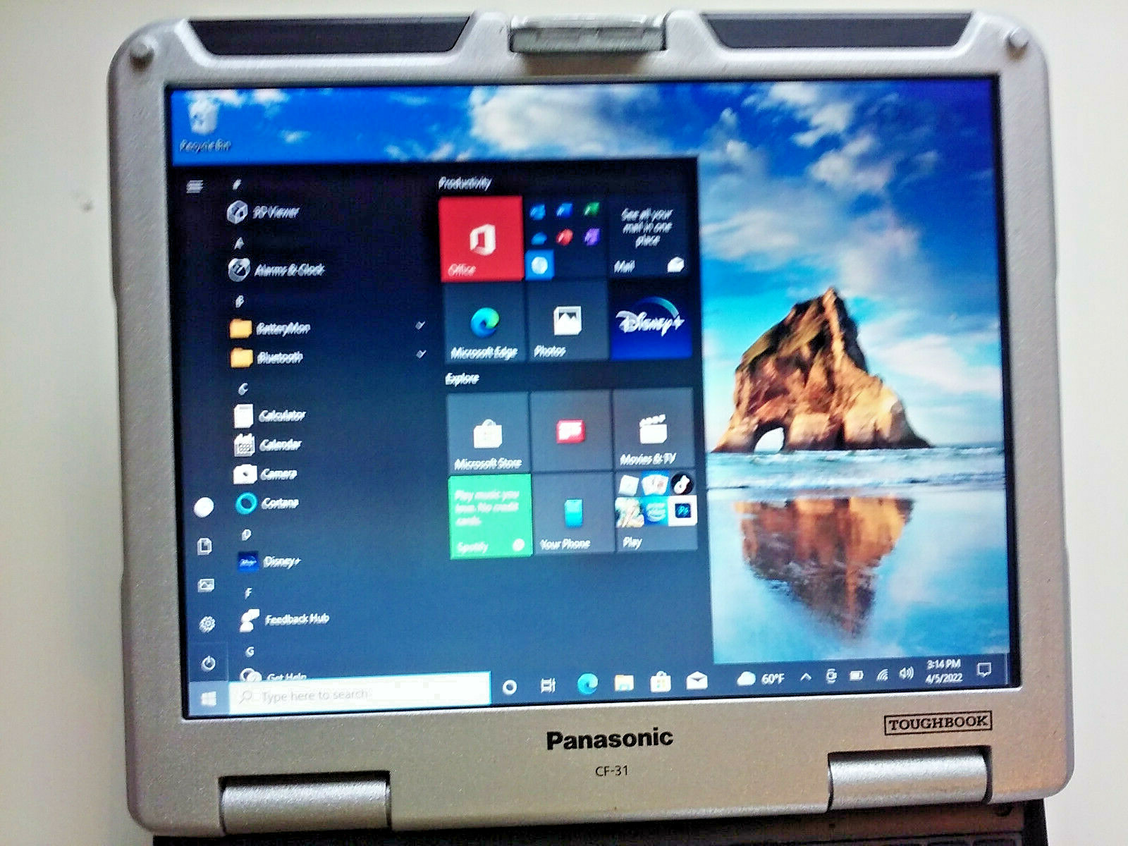 Panasonic Toughbook CF-31 MK2 2.50GHz TOUCH SCREEN, 256GB WIRELESS WIN10 PRO