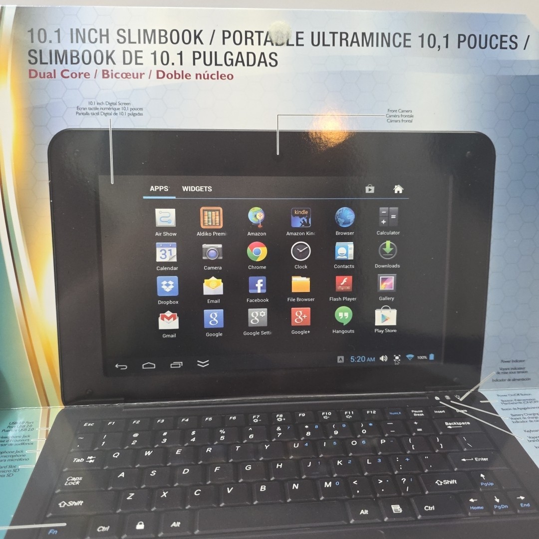 Icraig 10.1″ Dual Core 4GB Slimbook Android Easy To Use WiFi Camera CLP289