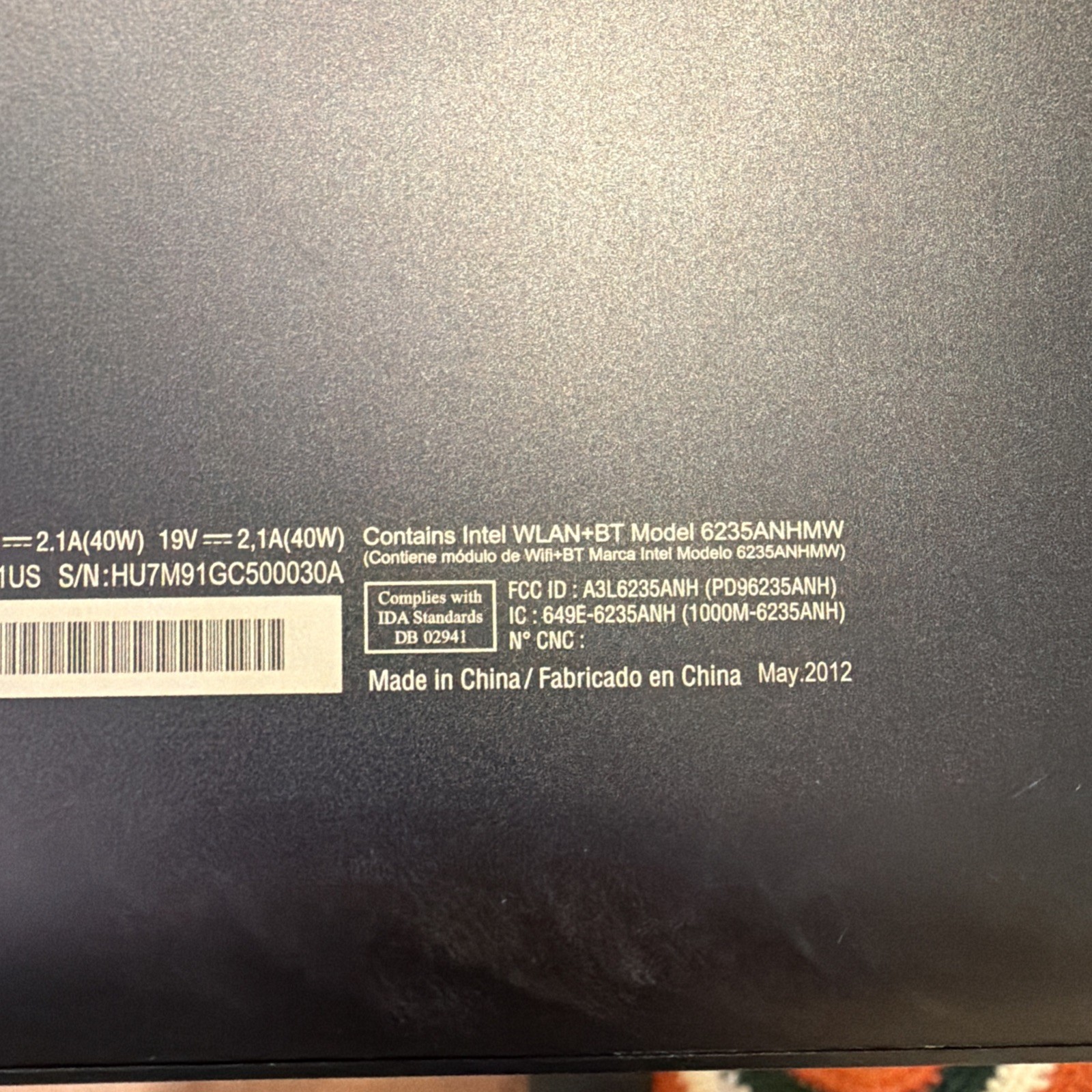Samsung Laptop 900X Intel Core I5 NP900x4C