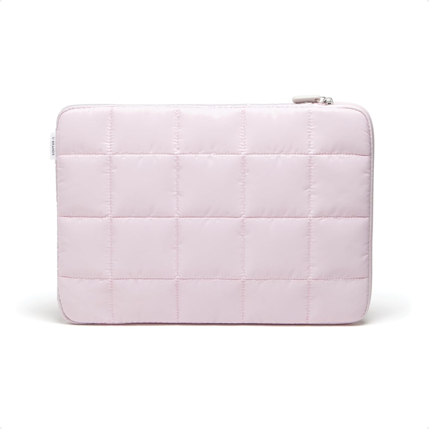 Nylon Puffy Zipping Large Laptop Sleeve, 10.5″ x 15″ Sleeve for MacBook Pro, Air