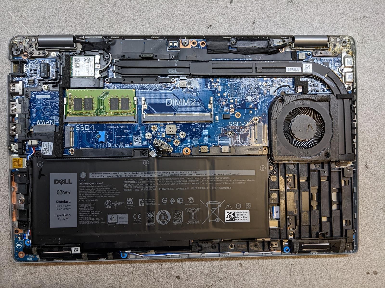 DELL LATITUDE 5520 i7-1185G7 @ 3.0GHz, 8GB RAM, NO HDD/OS