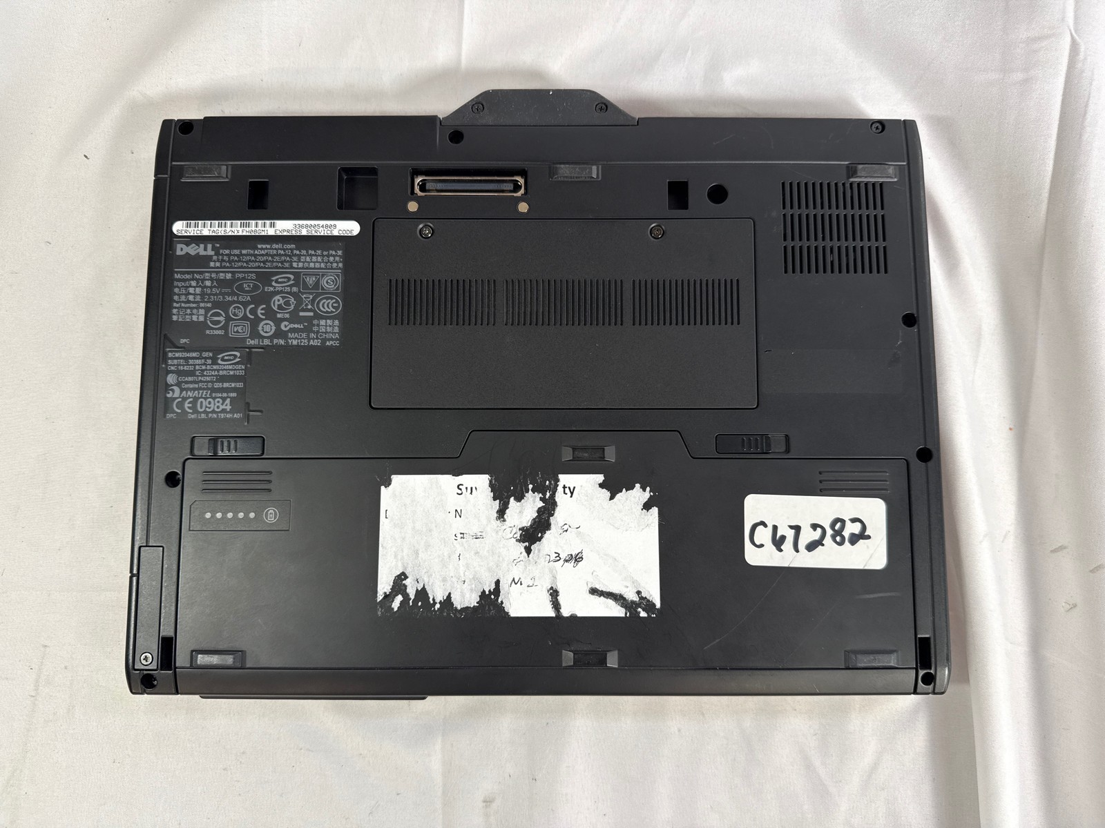 Dell Latitude XT2 Core 2 Duo U9600 1.6GHz 3 GB No Drive 12.1″ FOR PARTS/REPAIR