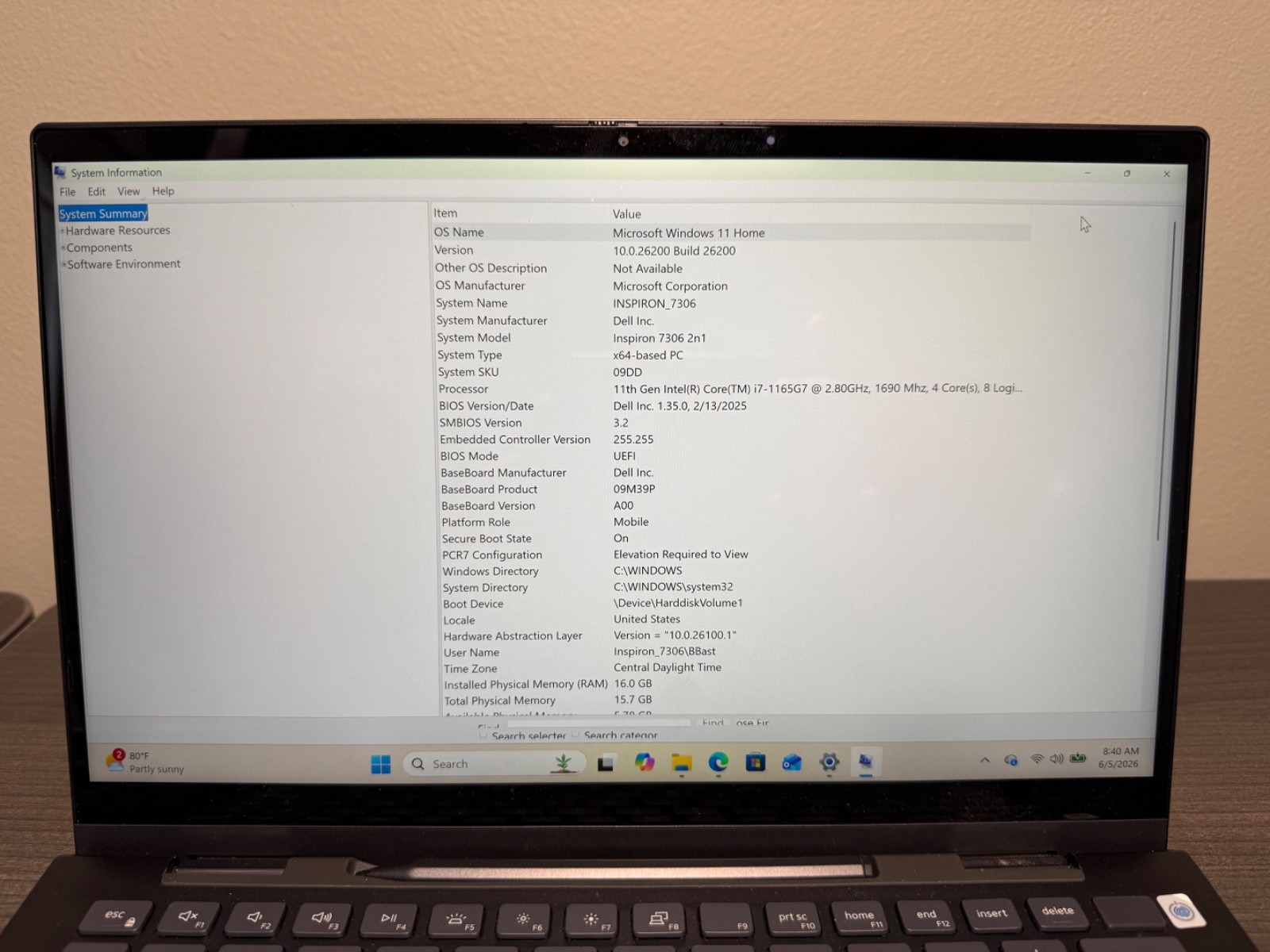 Dell Inspiron 7306 2-in-1 Touch Laptop Intel Core i7-1165G7 512GB SSD 16GB RAM