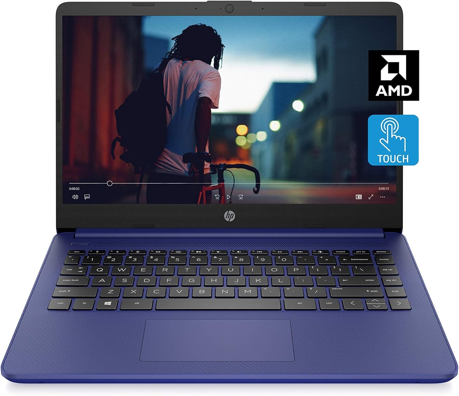 HP 14 HD Touchscreen Laptop, AMD 3020e, 4 GB RAM, 64 GB eMMC Storage, Win 10