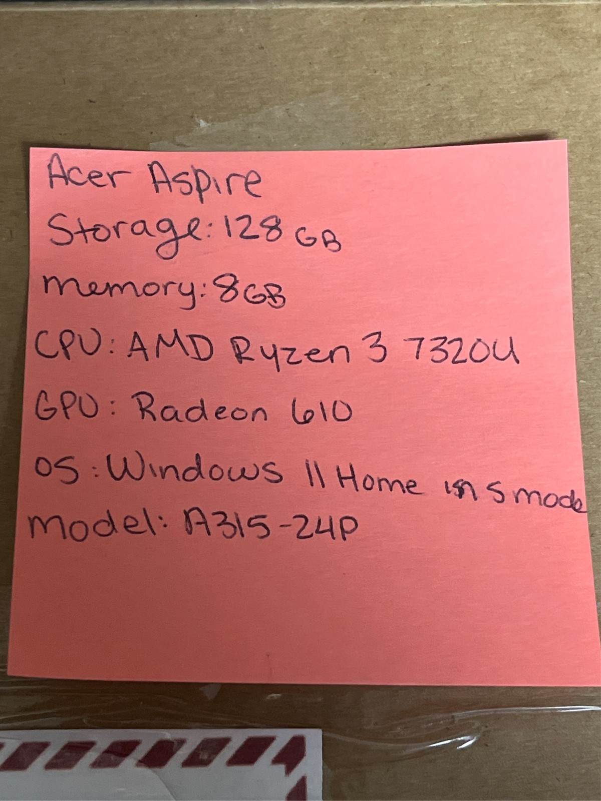 Acer Aspire 3 15 A315-24P – AMD Ryzen 3 – 7320U / up to 4.1 GHz – Win 11 Home in