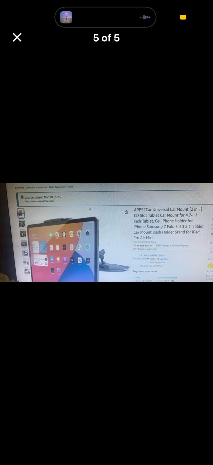TECLAST P25T 4+64GB Android 12 Tablet Blue With Car Mounts