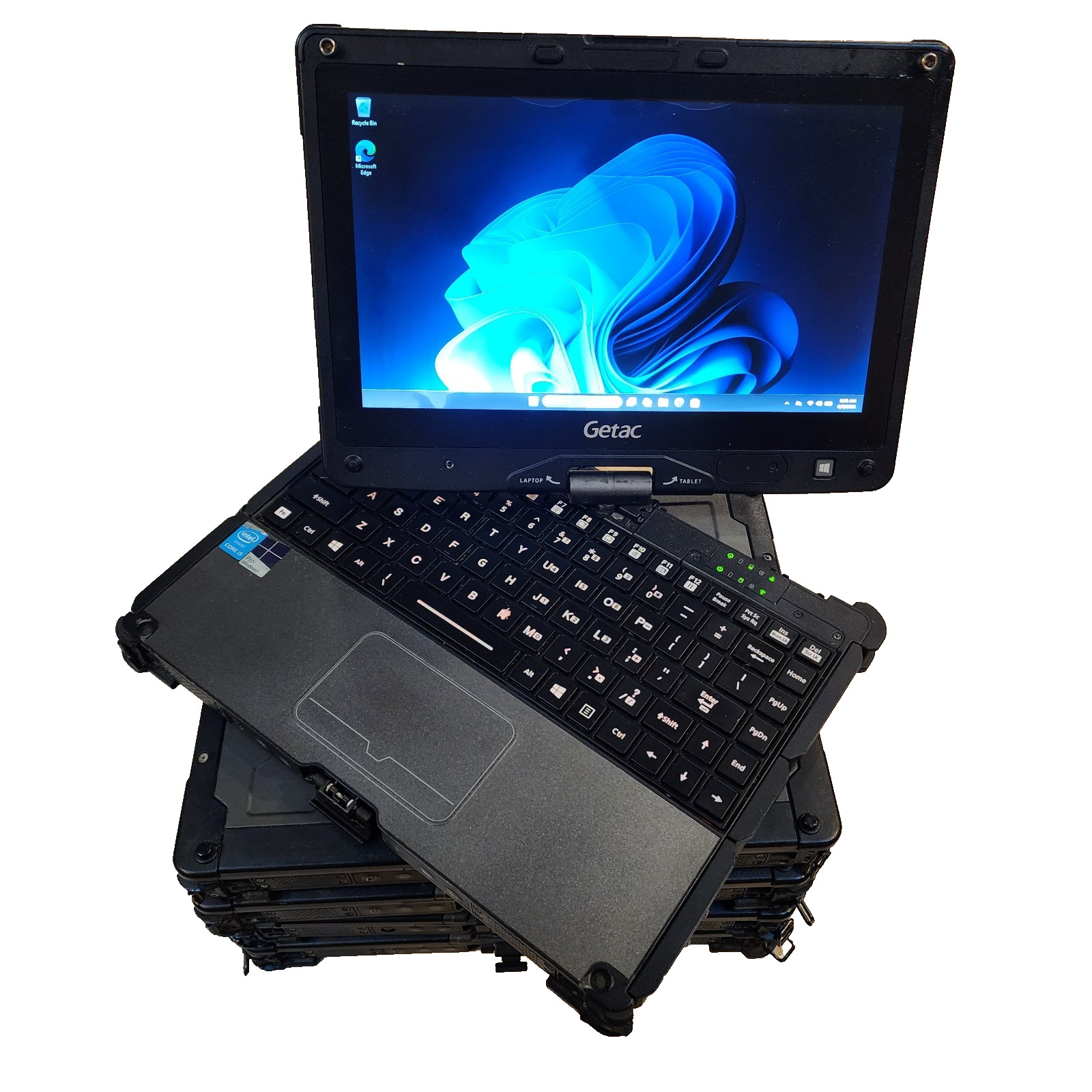 5x Lot 2-in-1 Getac V110 G2 11.6″ Touch Tablet PC i5-5200U 128GB SSD 8GB RAM