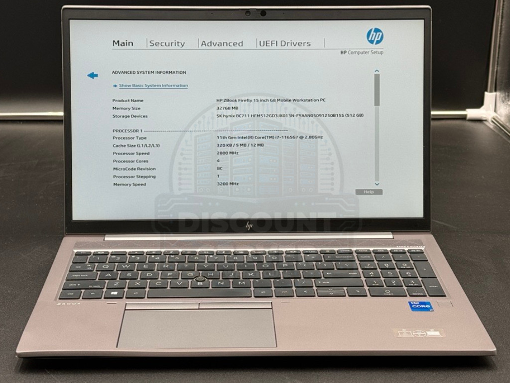 HP ZBook Firefly 15″ G8 Mobile Workstation i7-1165G7 @2.8 32GB 512SSD Win11 #104