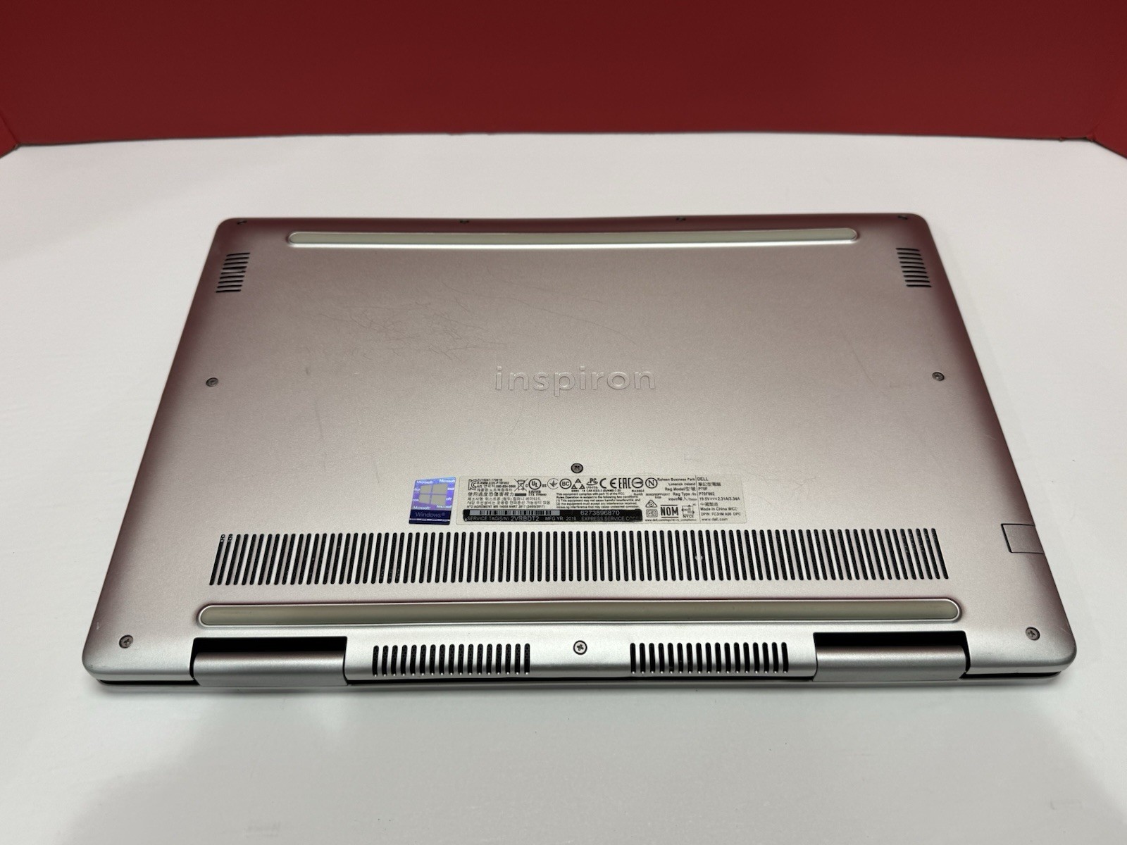 Dell inspiron 7580 i5 8265U 1.6GHz 16GB RAM 256GB SSD