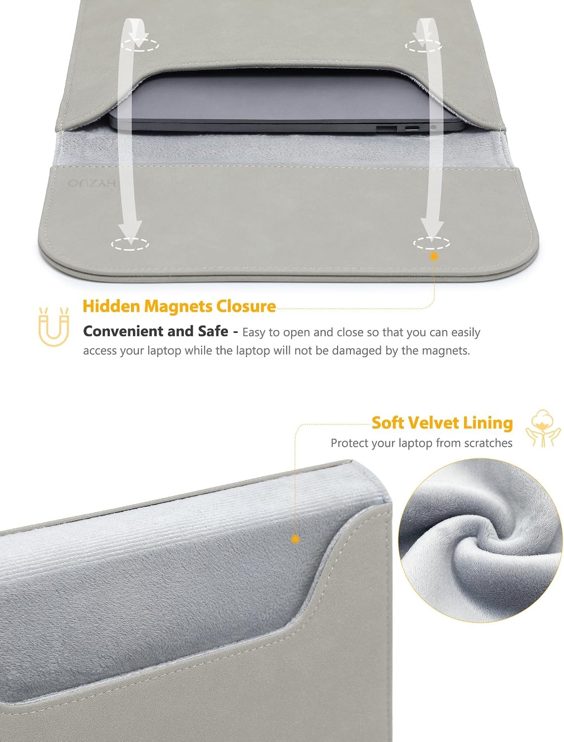 13.3″ MacBook Air/Pro, MacBook Pro 14 M5/M4/M3/M2/M1 Pro/Max Sleeve Case, Light