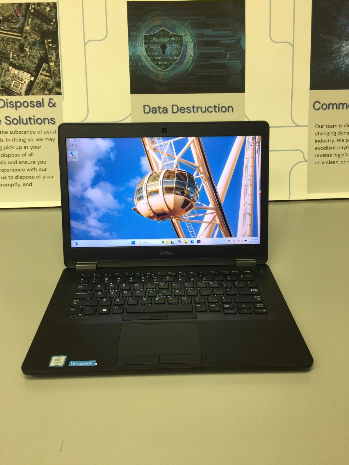 Dell Latitude E7470 14″ 256GB SSD Core i5 6th gen 2.40GHz, 12GB WIN 11 PRO