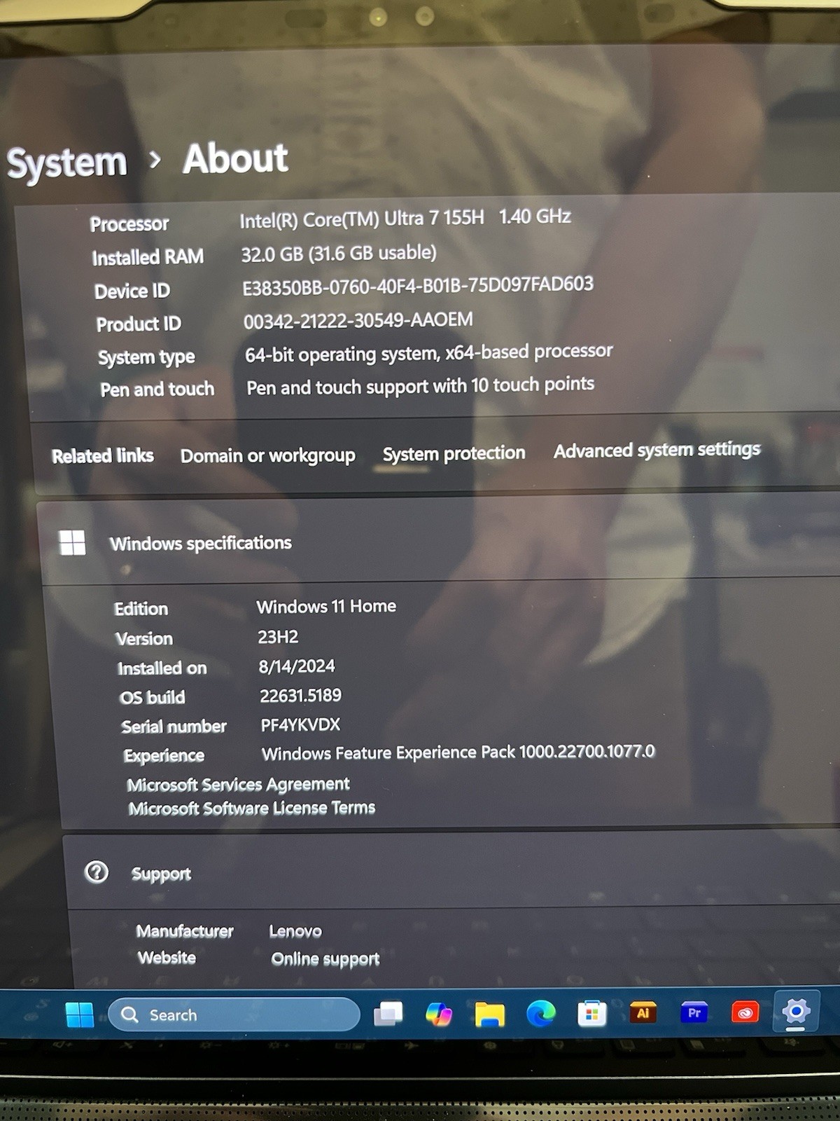 Lenovo Yoga 9 2-in-1 14″ OLED Touch Intel Evo Ultra 7 155H 32GB RAM 1TB SSD