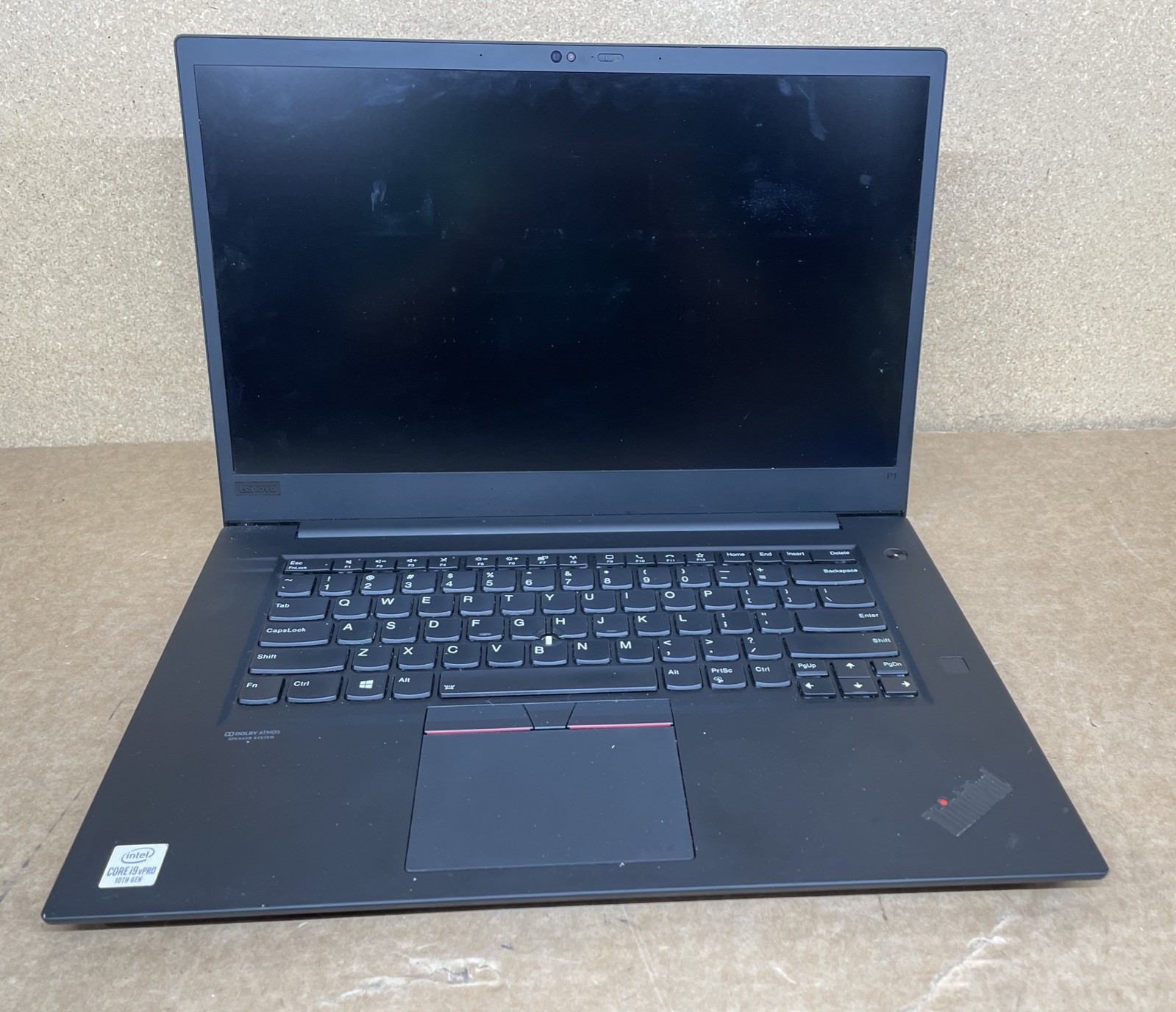 Lenovo ThinkPad P1 Gen 3 – 15.6 Intel Core i9-10885H NO RAM NO STORAGE FOR PARTS