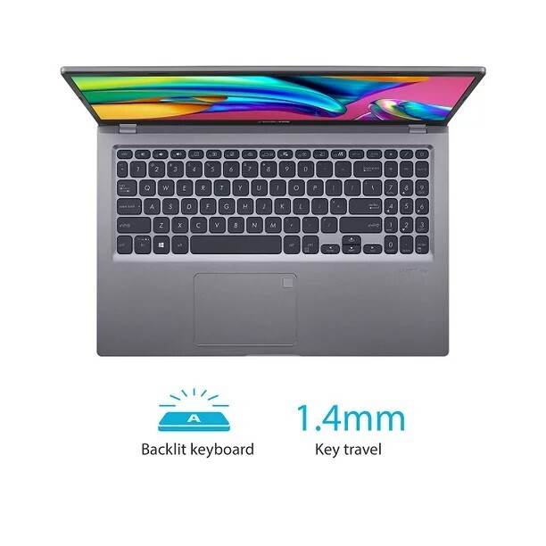 ASUS VivoBook 15.6″ (128GB,Intel Core i3 10th Gen.,3.40 GHz,8GB) Laptop – Gray