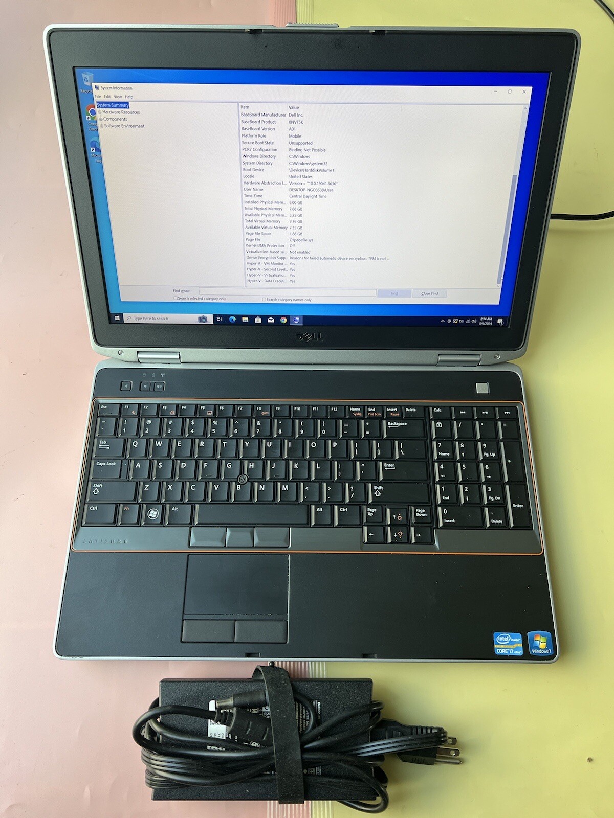 Dell Latitude E6520 Intel Core i7-2620M 2.70GHz 8GB RAM 500GB HDD HDMI 1920X1080