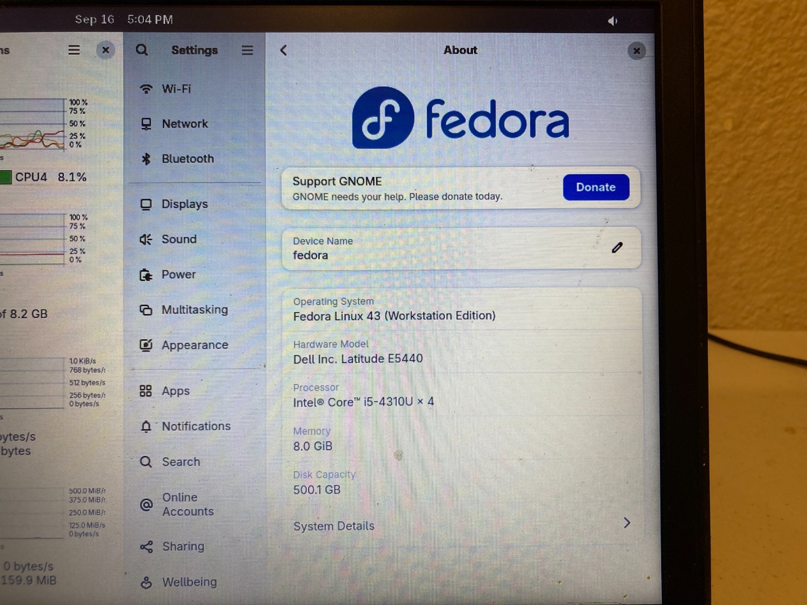 Dell Latitude E5440 14″ Laptop i5-4310U 2GHz 8GB RAM 500GB HDD WiFi HDMI Fedora