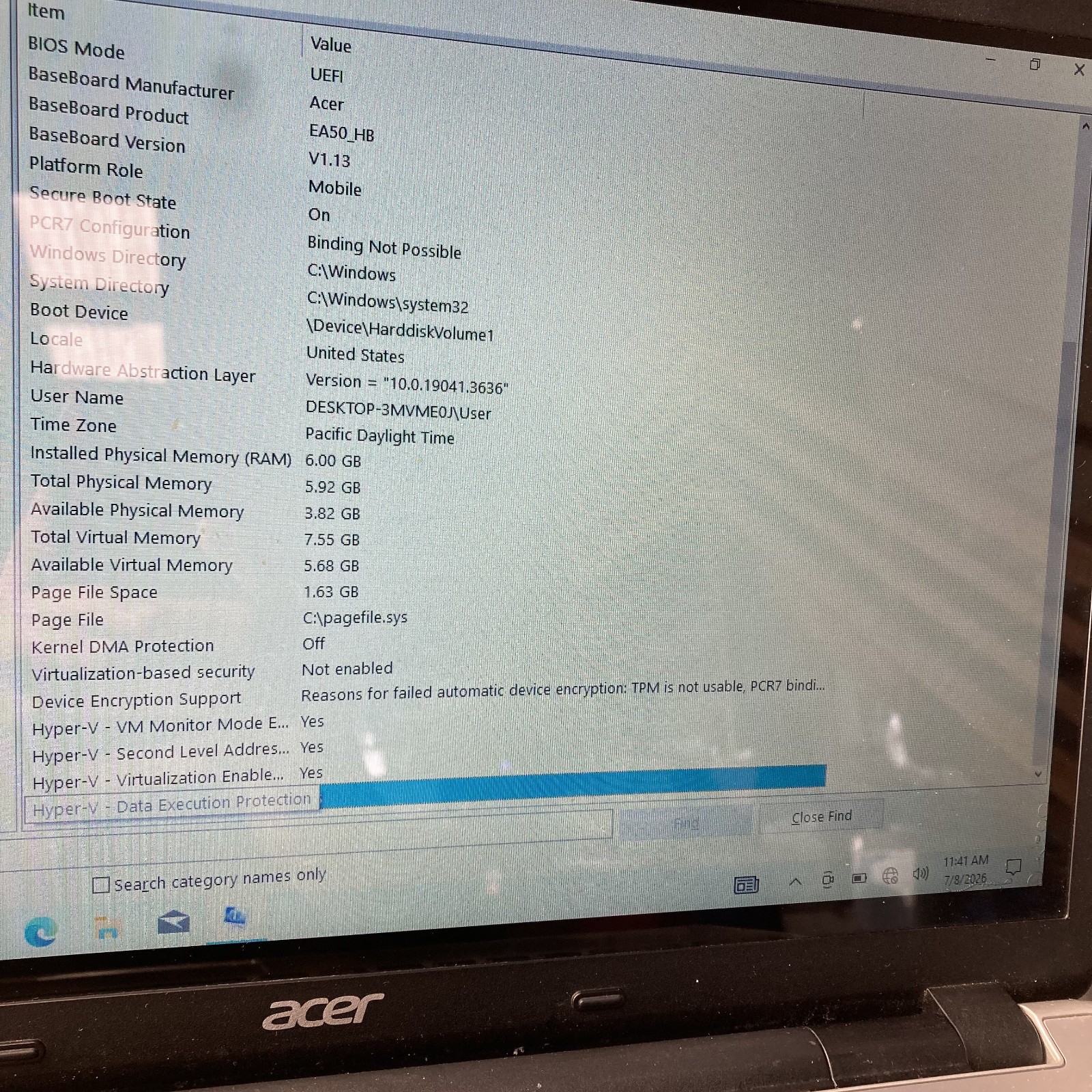 Acer Aspire V3-572P-326T 15.6″ Touch Laptop i3-4030U 1.90GHz 1TB HDD Screen Iss