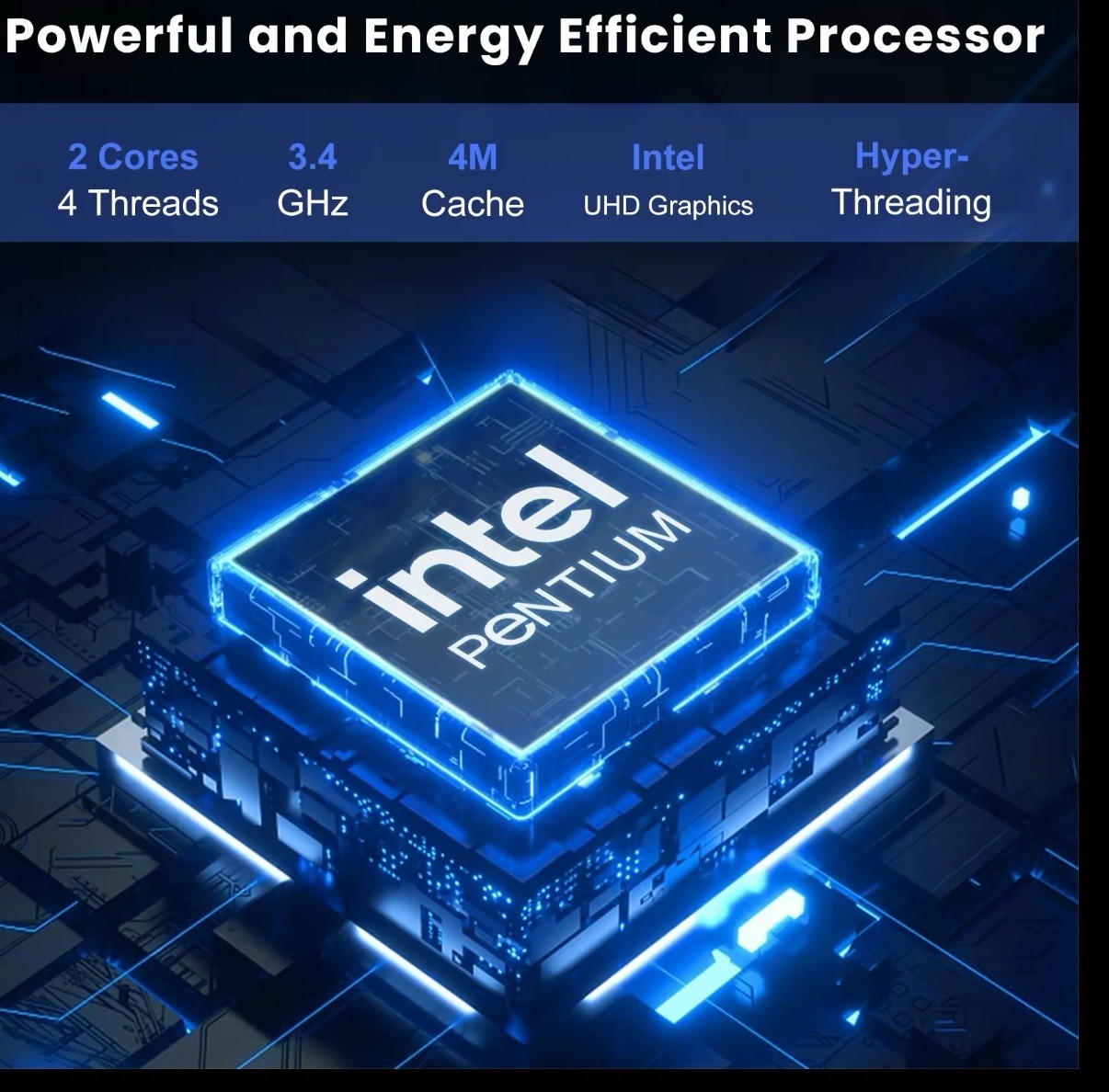 15.6-inch laptop computer Intel Pentium Gold 6500Y dual-core processor 16GB ram