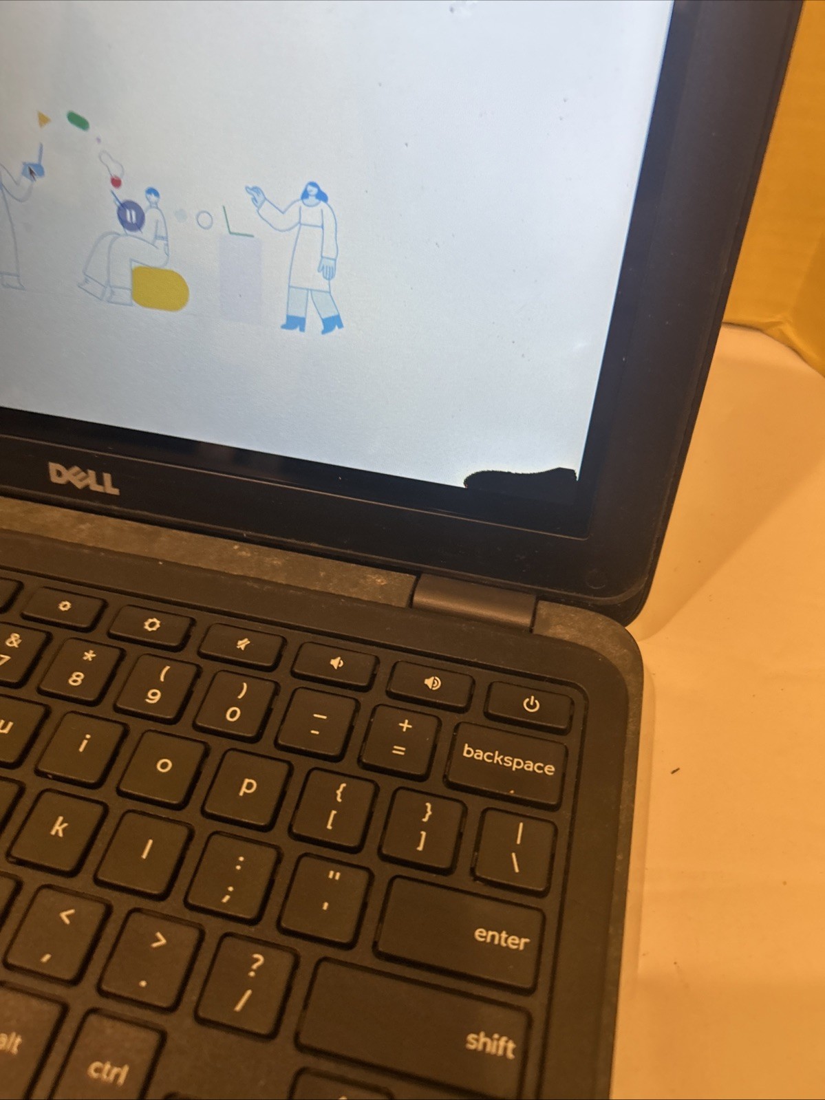 2 Dell Chromebook 3180 Touchscreen ISSUES Chrome OS Tested Working NO Battery