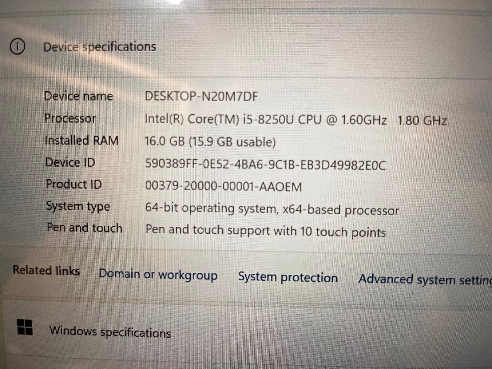 HP probook 440 g1 2 in 1 touchscreen,intel core i5-8250u, 16 gb, 256 m.2 storage