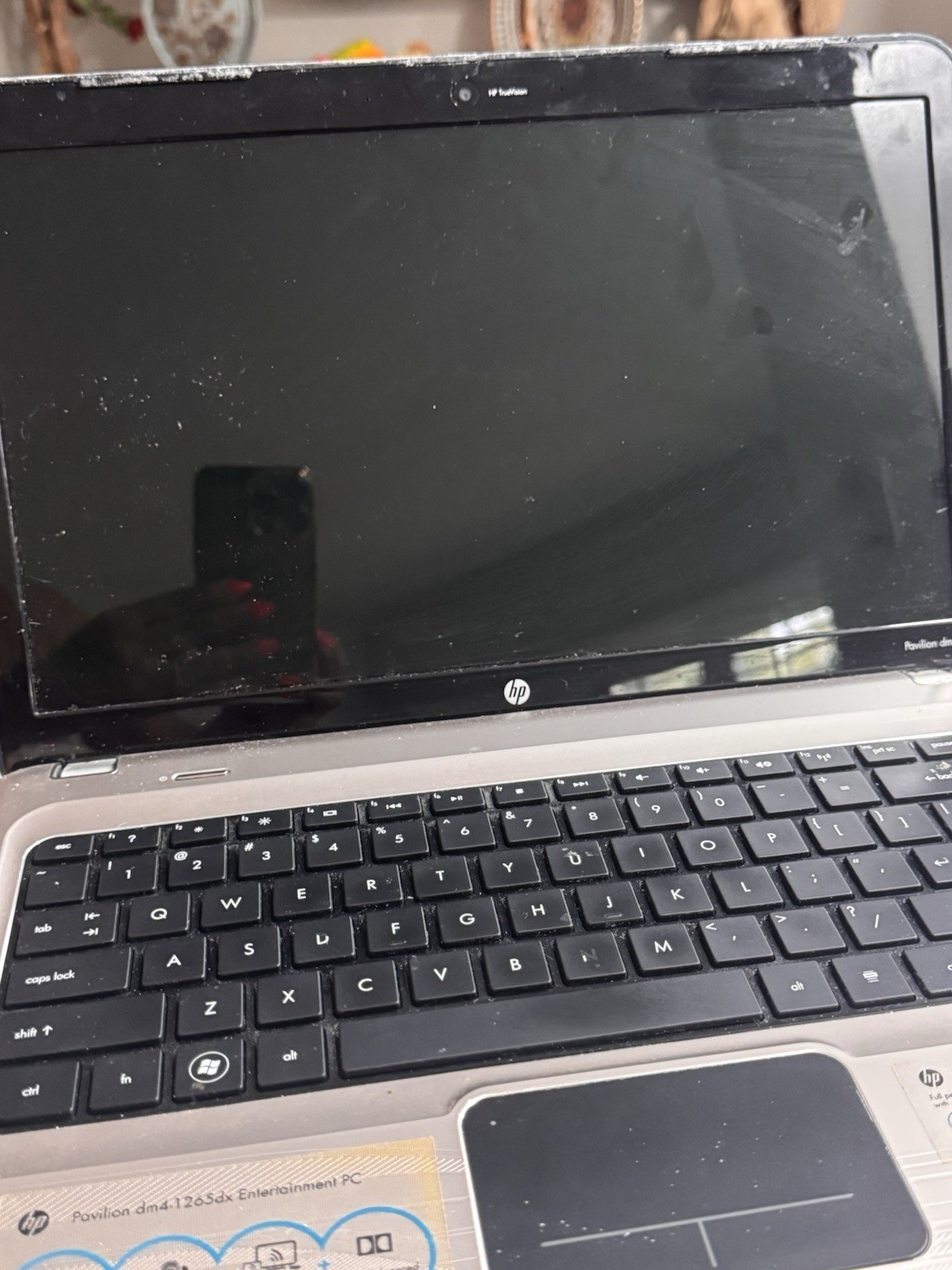 HP Pavilion dm4-1265dx Intel Core i5 14″ Windows 7 Silver Webcam Fingerprint