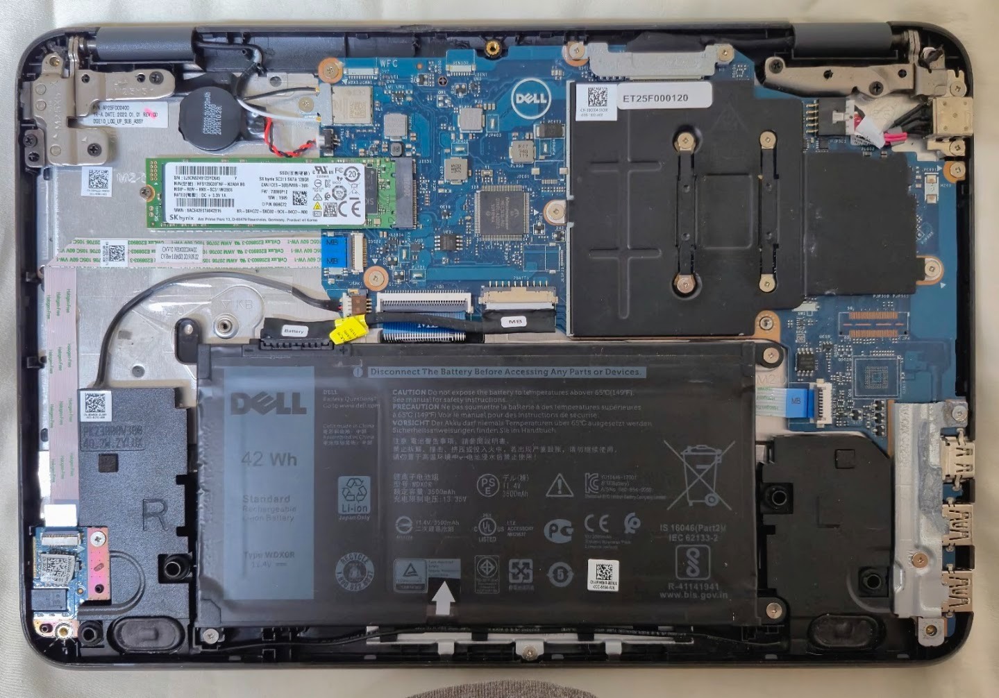 Dell Latitude 3190 11.6″ Laptop Intel Celeron N4120 4GB RAM 128GB SSD No Battery