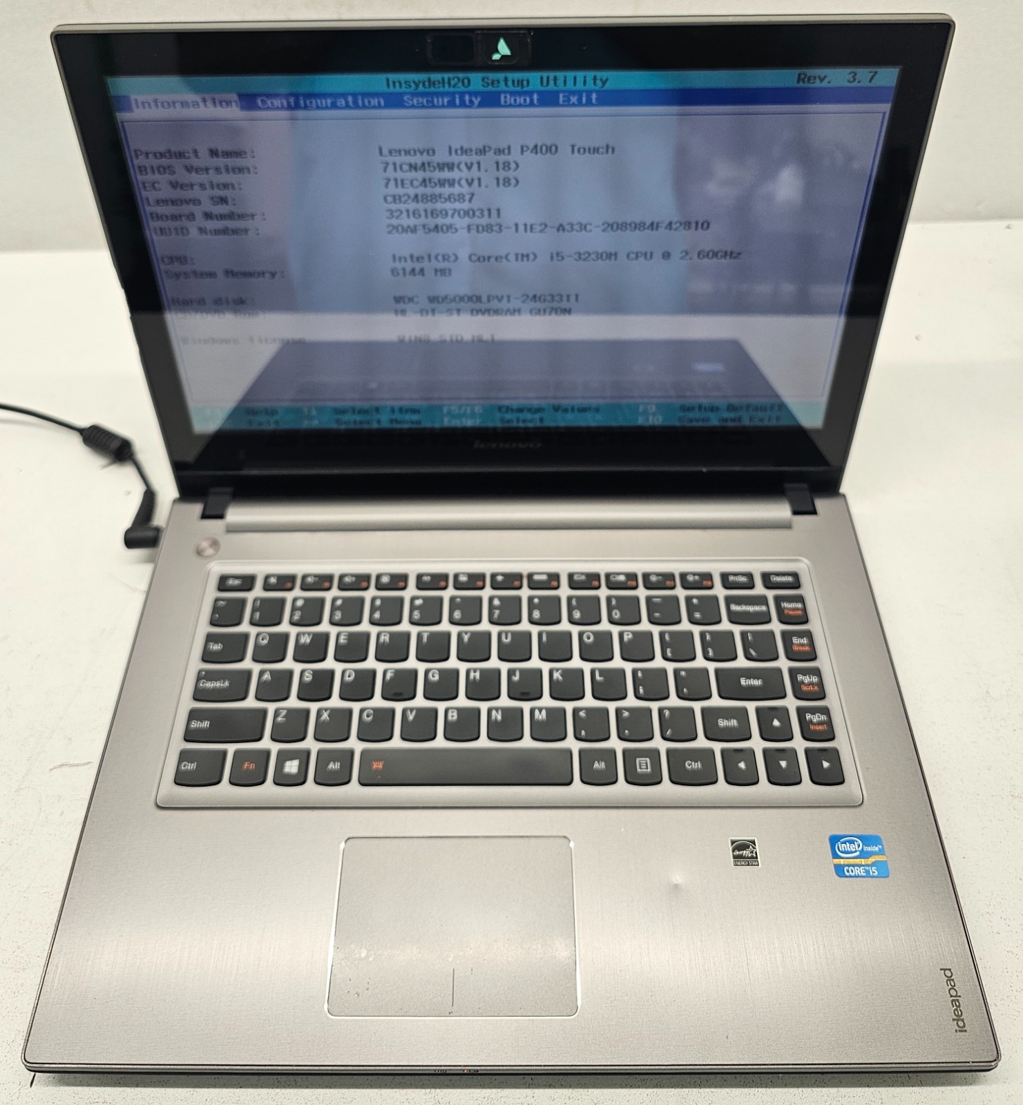 Lenovo IdeaPad P400 Touch Laptop Intel Core i5-3230M 6GB Ram 500GB NO OS (FL)